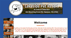 Desktop Screenshot of lakesidepetresort.com